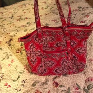 Red Paisly Print Vera Bradley Purse